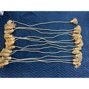 Golden Napkin Curtain Ties Tassel Decorative Tiebacks Rope Vintage Decor 1 Dozen